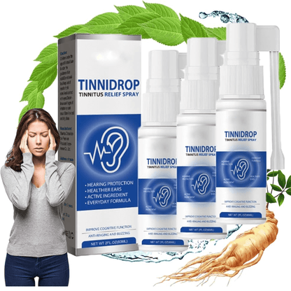 Tinnidrop® | Spray Alivio del Tinnitus para el Zumbido en los Oídos