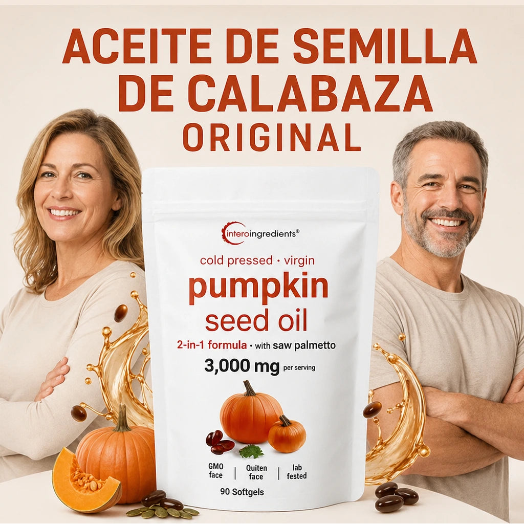 ACEITE DE SEMILLA DE CALABAZA ORIGINAL - 150 CÁPSULAS
