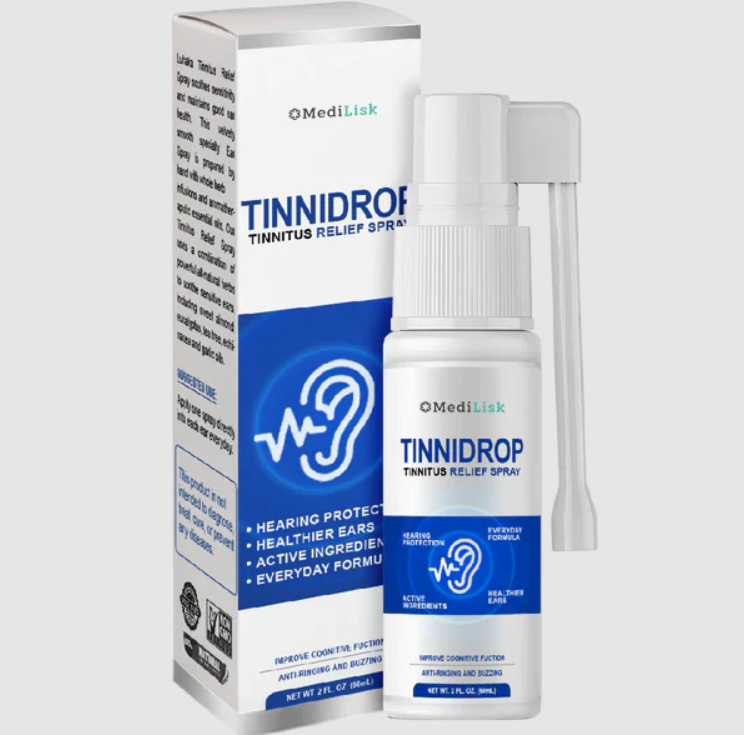 Tinnidrop® | Spray Alivio del Tinnitus para el Zumbido en los Oídos