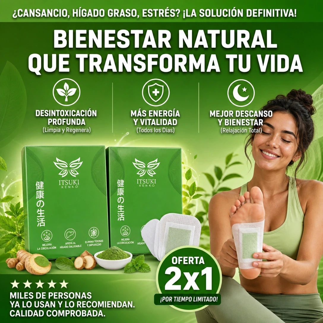 SOLO HOY 2X1 PARCHES ITSUKY KENKO (60 PARCHES)